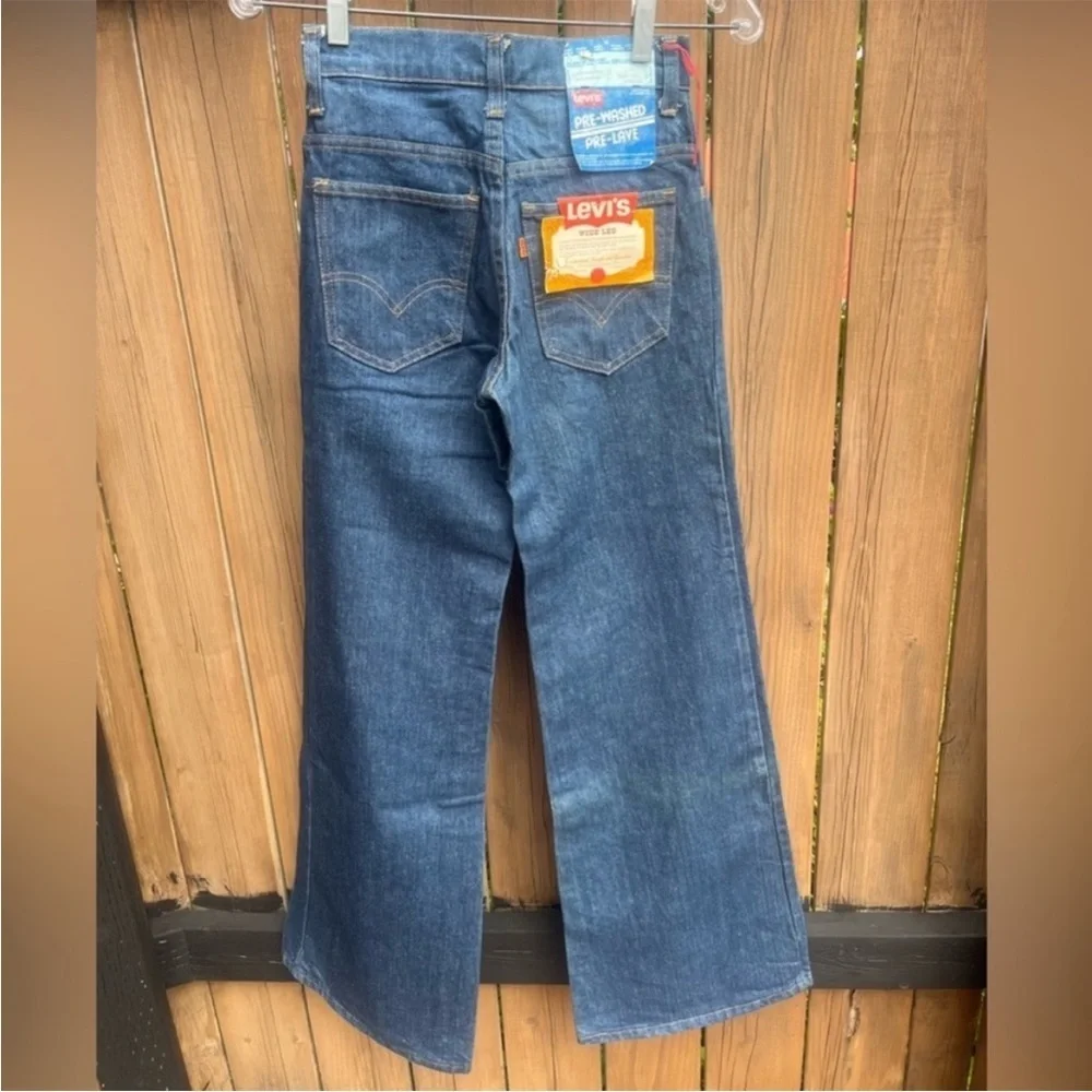 Levi's 1970’s Orange Tag Wide Leg Jeans with Tags - Picture 8 of 14